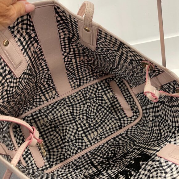 MCM Visetos Medium Liz Reversible Shopper Tote Powder Pink (JB1336) - Picture 10 of 10